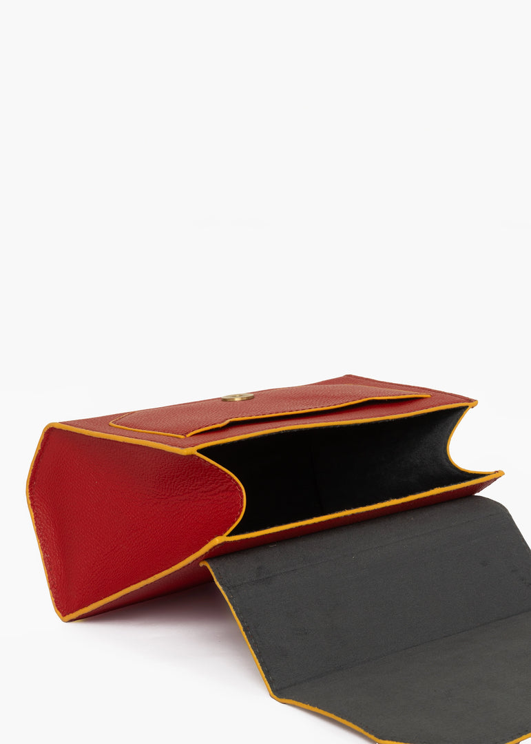 red leather bags