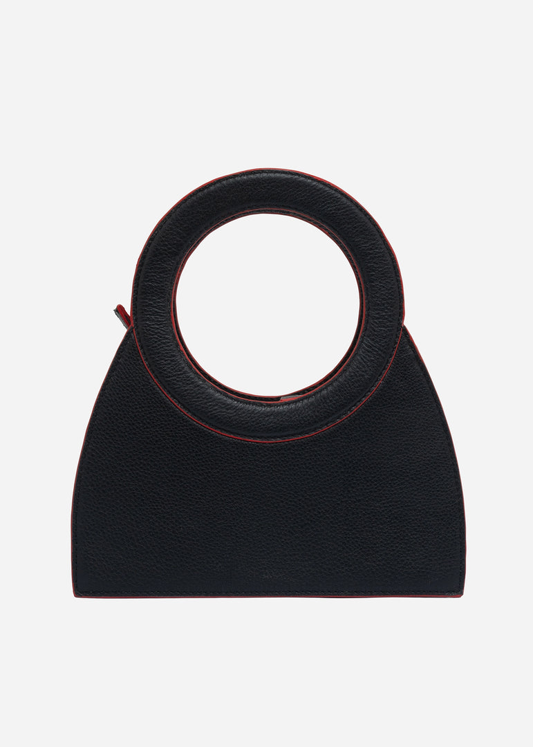 black genuine leather bags