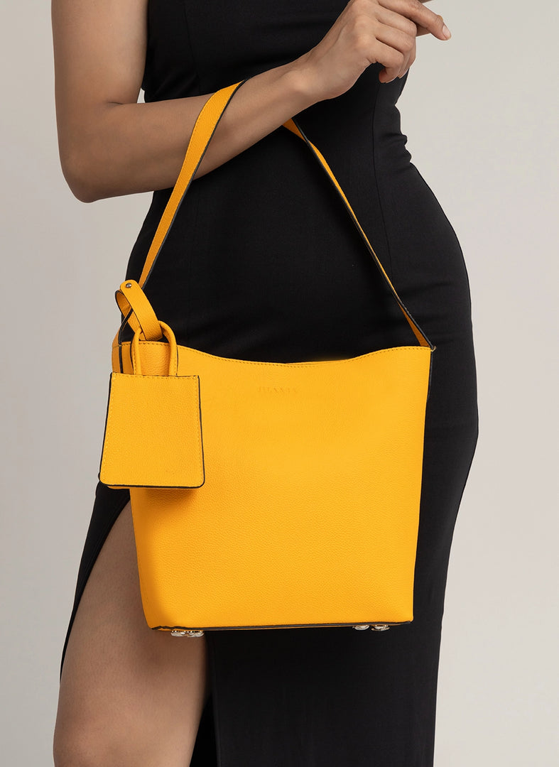 Yellow tote bag