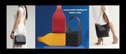 Luxury leather handbags for women in India featuring premium handcrafted handbags for casual and formal wear.