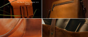 Textured leather vs smooth leather handbags comparison by Vilaasa Lifestyle.