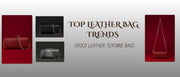 Top leather bag trends featuring premium croco texture leather bags for women by Vilaasa Lifestyle in stylish red, black, and grey finishes.