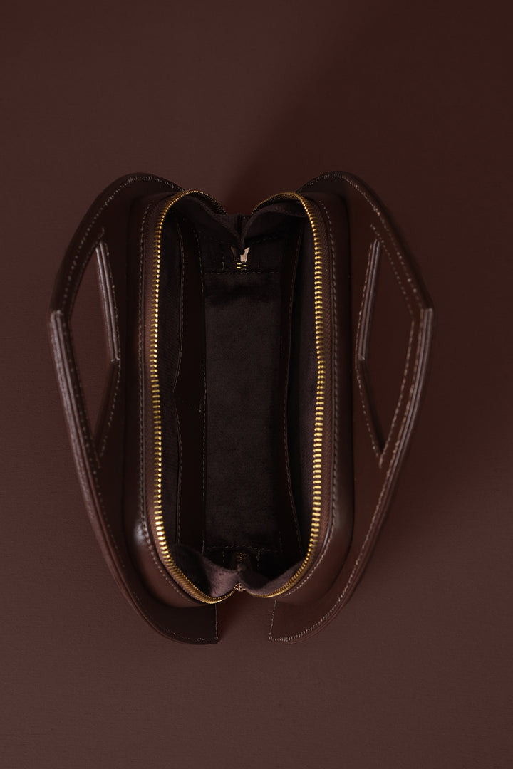 Tulip Handbag - Brown