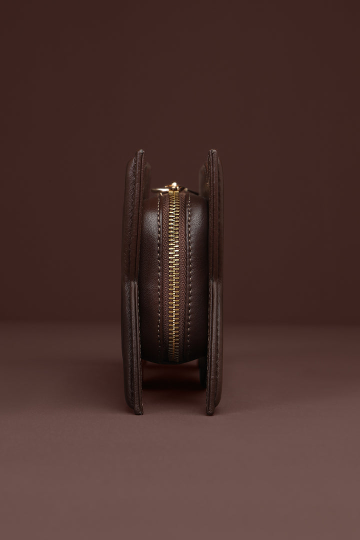 Tulip Clutch - Brown