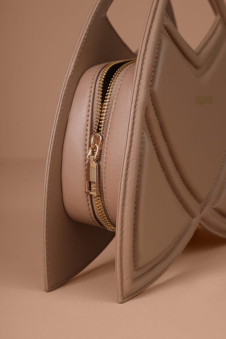 Tulip Handbag - Beige
