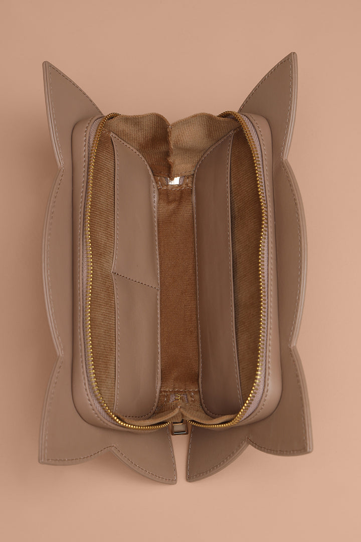 Tulip Clutch - Beige