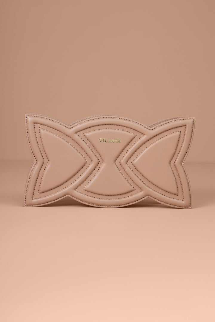 Tulip Clutch - Beige