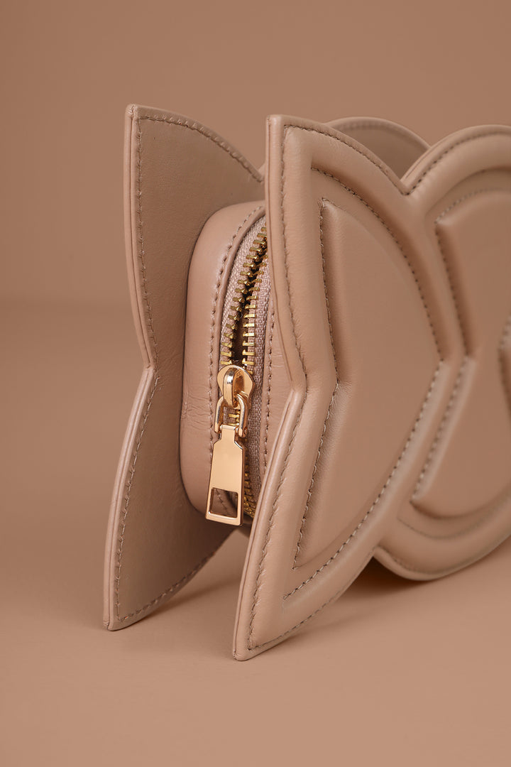 Tulip Clutch - Beige