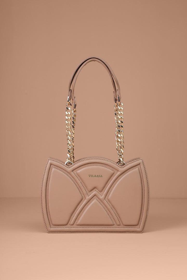 Beige Shoulder handbag