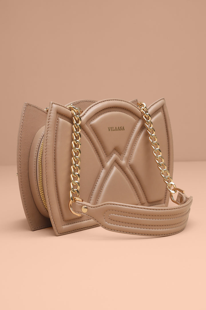 Beige handbag for women