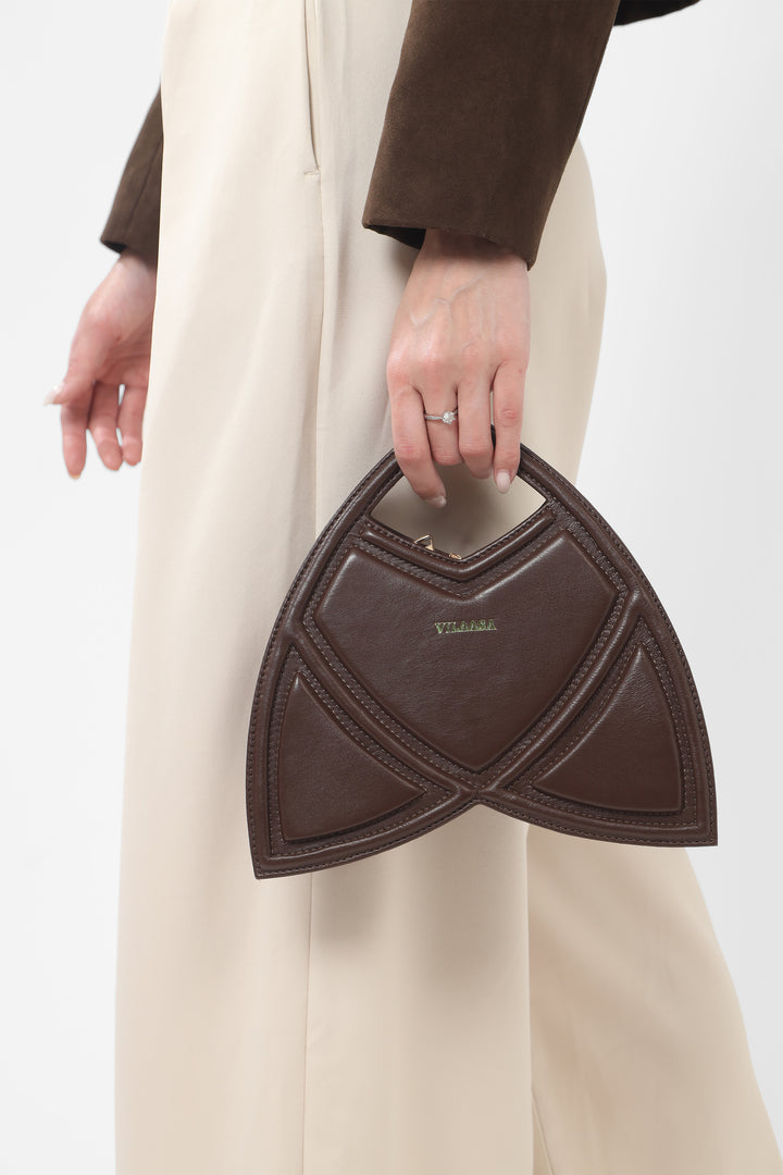 Tulip Handbag - Brown