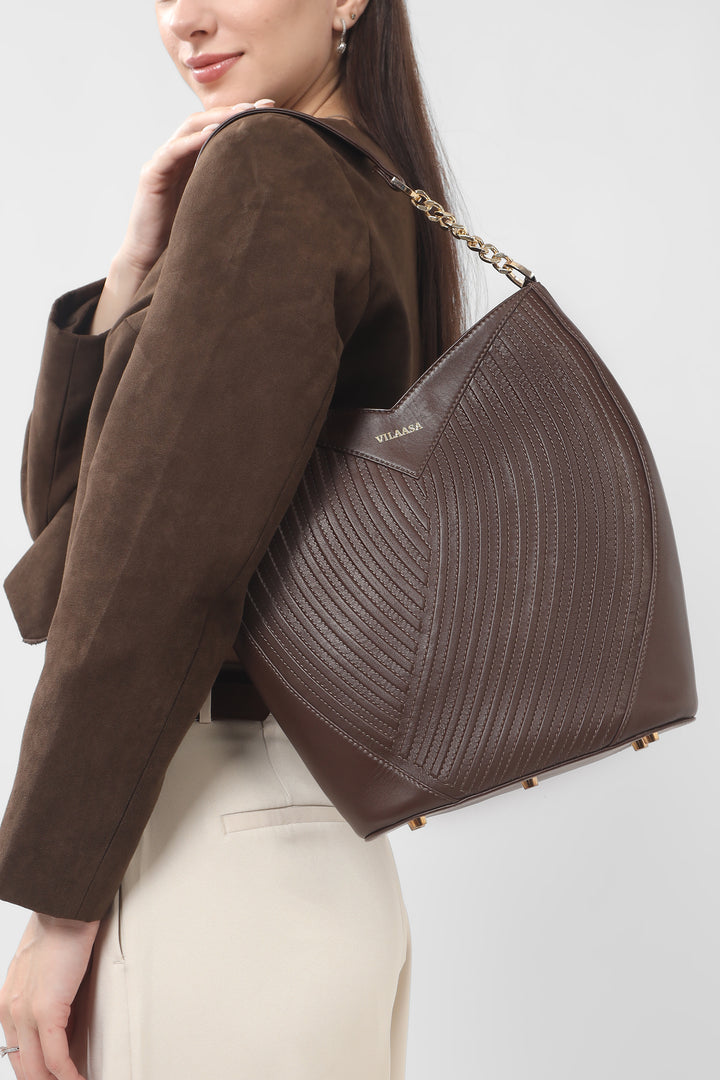 Tulip Tote - Brown